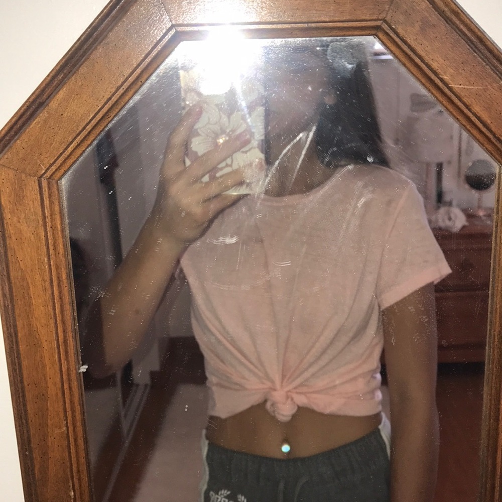 Basic pink top from abrecrombie and fitch
